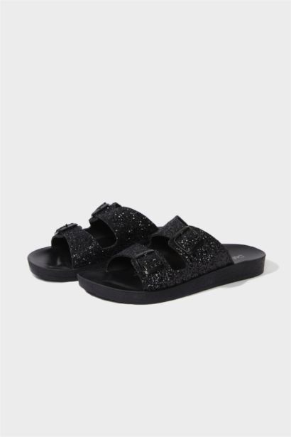 Kadın Yüksek Taban Suni Deri Terlik