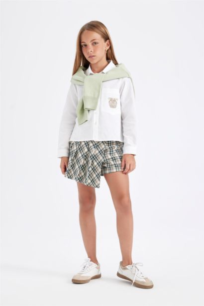 Girl Checkered Skort