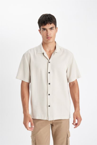 قميص بولو نص كم قطن قصة مريحة