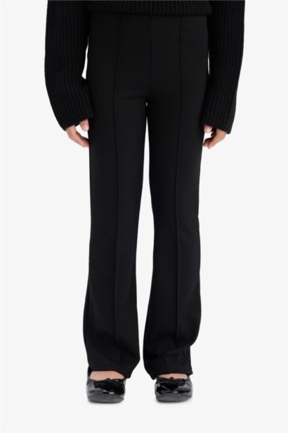 Legging patte d'éléphant longueur standard pour fille