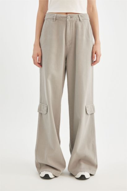 Coool кең аяқ габардин Шалбар