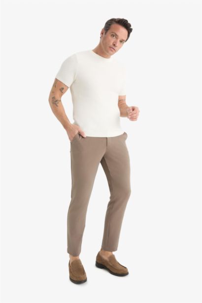 بنطلون قصة عادية ضيقة ستريج