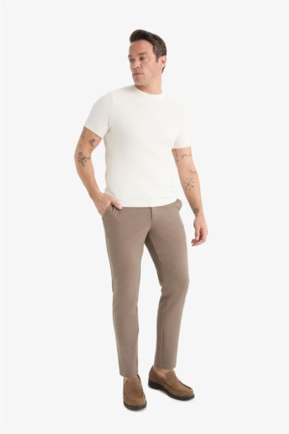 بنطلون قصة عادية ضيقة ستريج