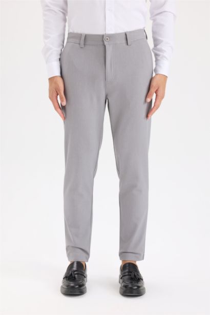 Tailored Fit Normal Kesim Düz Paça Her Yöne Esneyen Yazlık Kumaş Pantolon