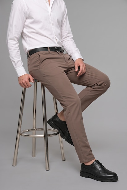 Normal Waist Tailored Fit Trousers