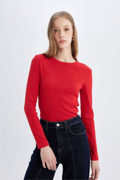 Slim Fit Camisole Long Sleeve T-Shirt