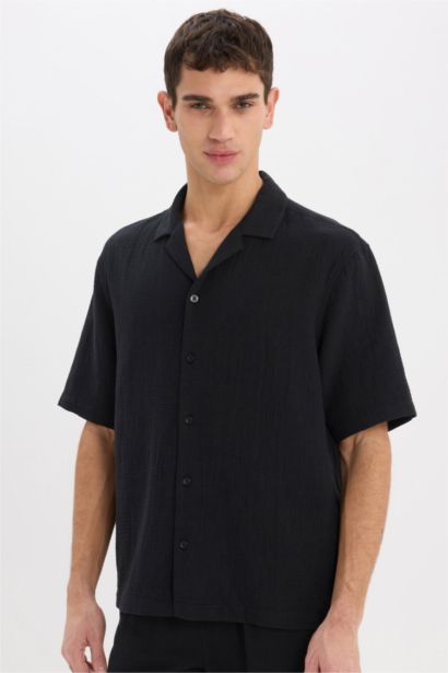 Cotton Relax Fit Cotton Summer Muslin Shirt