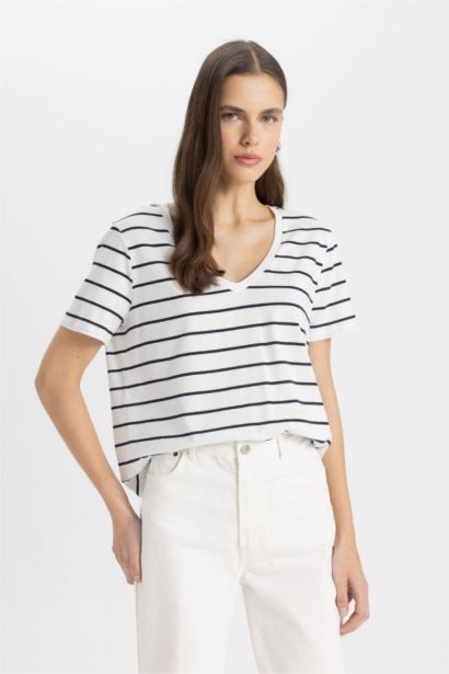 T-shirt à manches courtes Coupe décontractée