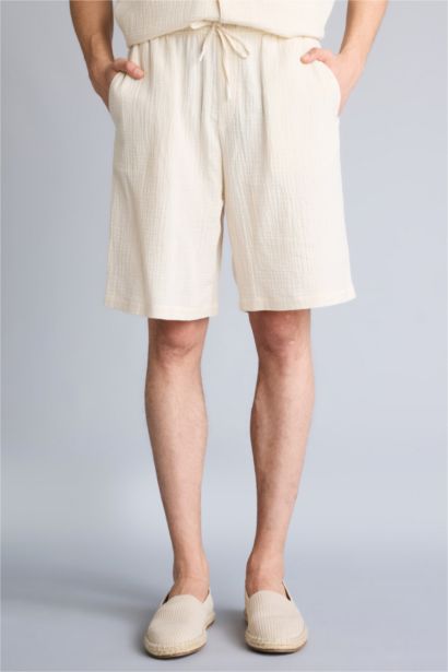 Relax Fit Cotton Bermuda Shorts
