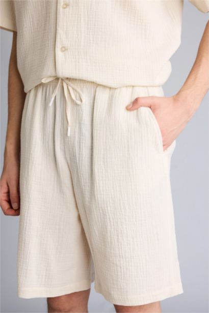 Relax Fit Cotton Bermuda Shorts