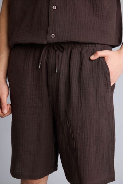 Relax Fit Cotton Bermuda Shorts