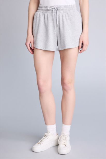 Regular Fit Normal bel Düz paça Bermuda Şort