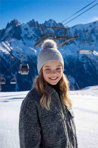 قبعة تريكو للبنات