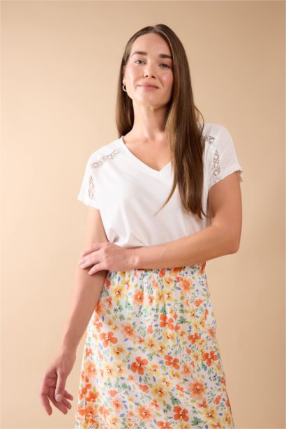 V-Neck Short Sleeve T-Shirt