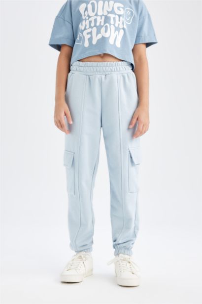 Girl Cargo Pocket Jogger Sweatpants
