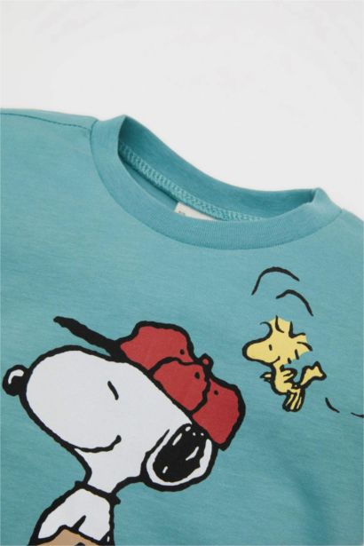 Baby Boy Snoopy Crew Neck Short Sleeve T-Shirt