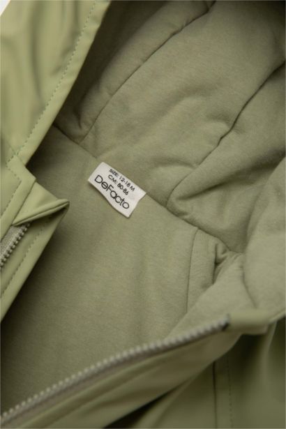 Baby Boy Waterproof Hooded Zip-Up Jumpsuit Jacket