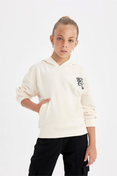 Girl Hooded School Sweatshirt