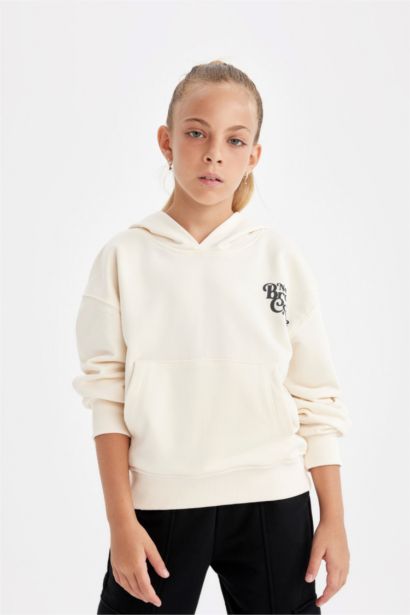 Girl Hooded School Sweatshirt
