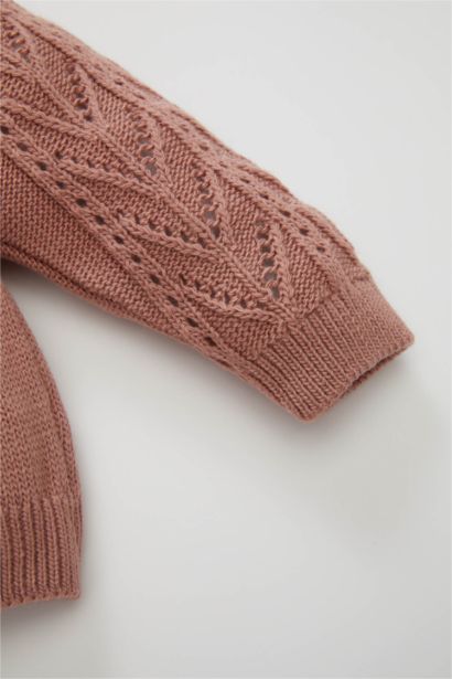 Baby Girl Crew Neck Cardigan