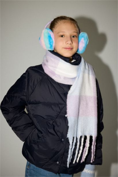 Kareli Dokuma Atkı Kız Çocuk