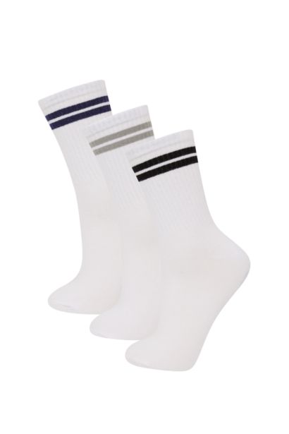 Boy 3 Piece Cotton Long Socks