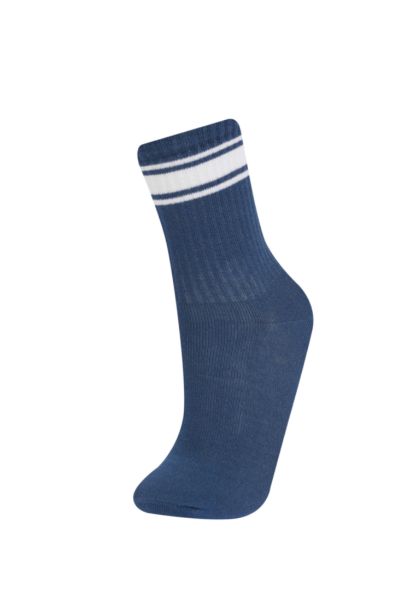 Lot de 3 paires de chaussettes longues en coton pour garçon