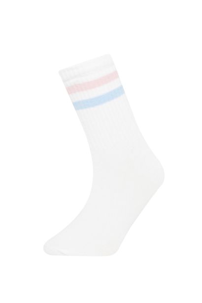 Длинные носки из хлопка для девочек, 3 пары