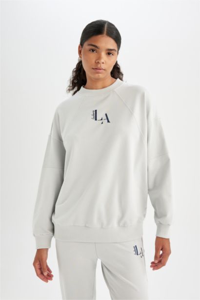 DeFactoFit NBA Los Angeles Lakers Oversize Sweatshirt
