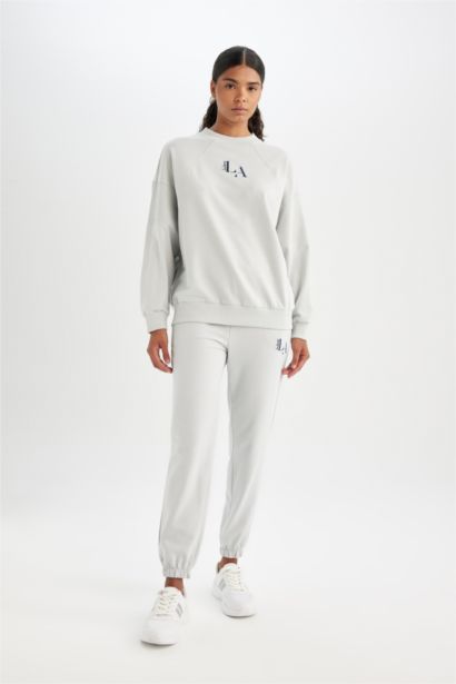 DeFactoFit NBA Los Angeles Lakers Oversize Fit Sweatshirt