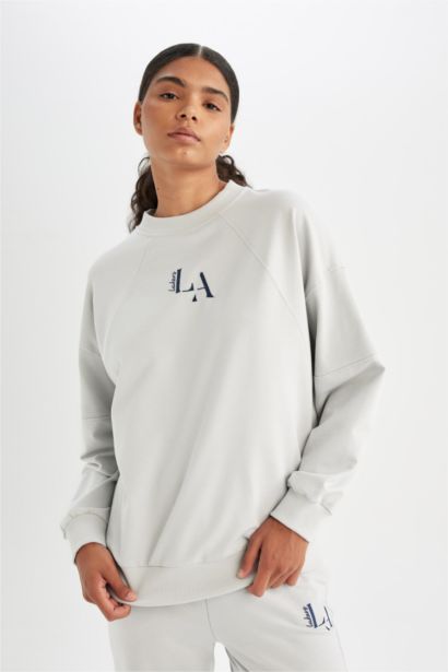 DeFactoFit NBA Los Angeles Lakers Oversize Fit Sweatshirt