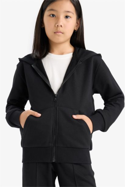 Girl Basic Zip-Up Hoodie