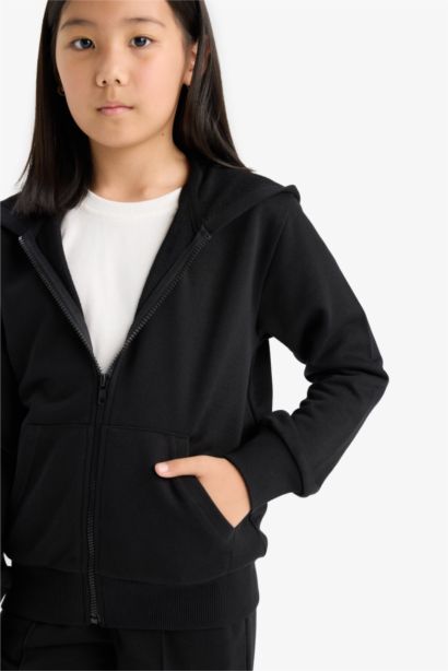 Girl Basic Zip-Up Hoodie
