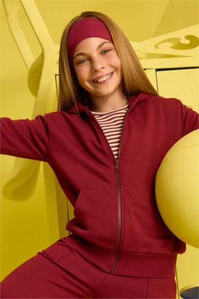 Girl Basic Zippered Hoodie