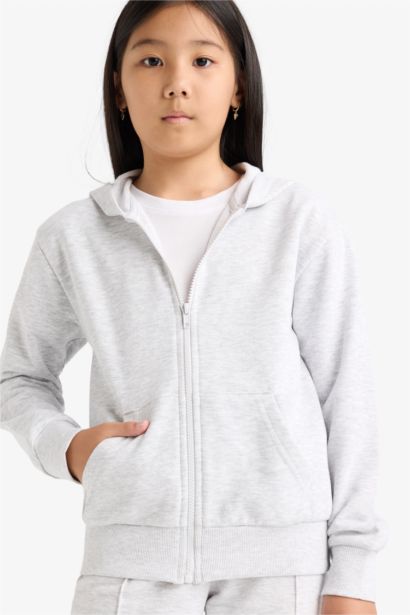 Girl Basic Zip-Up Hoodie