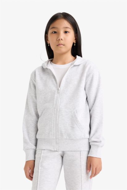 Girl Basic Zip-Up Hoodie