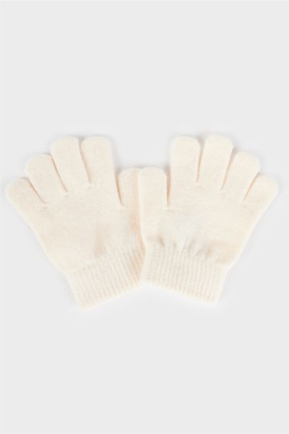 كفوف بناتي تريكو - قطعتين