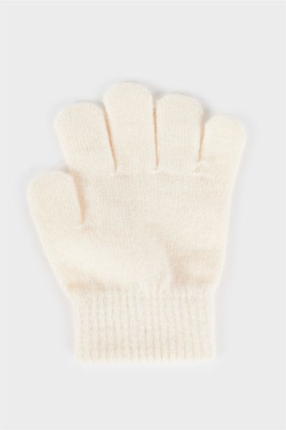 كفوف بناتي تريكو - قطعتين