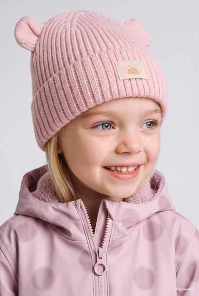 Baby Girl Knit with Ears Beanie
