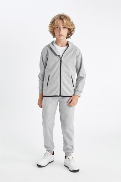 هودي اولادي بيزك سادة رمادي بسوسته