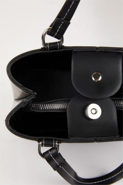 Faux Leather Hand Bag