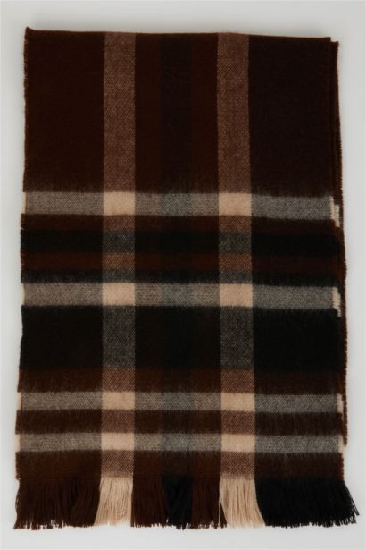 Erkek Kareli Dokuma Atkı