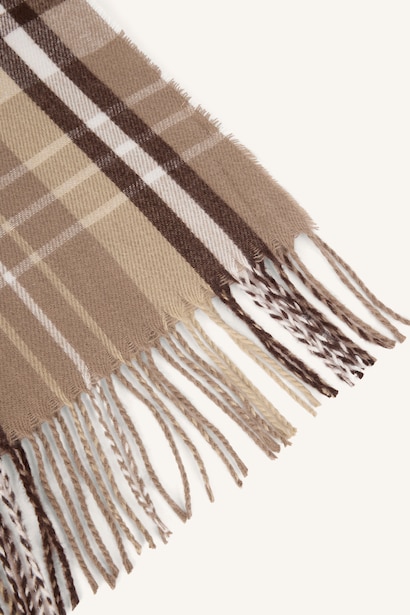 Man Plaid Scarf