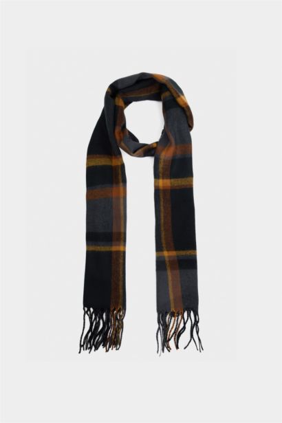 Boy Plaid Woven Scarf