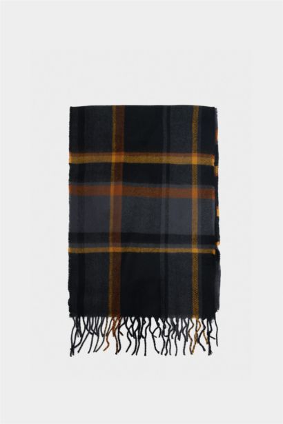 Boy Plaid Woven Scarf