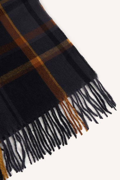 Man Plaid Scarf