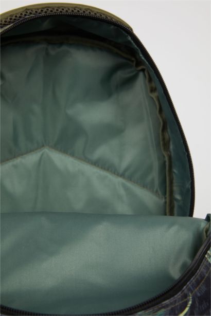 Boy Patterned Canvas School Bag