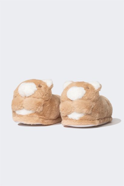 Girl Flat Sole Plush Slippers