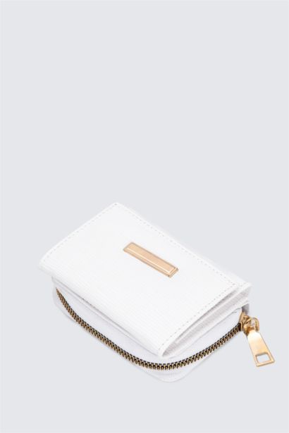 Woman Faux Leather Card Holder