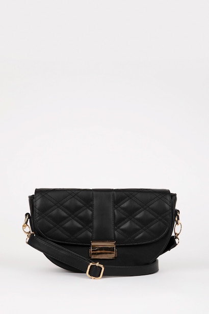 Faux Leather Crossbody Bag
